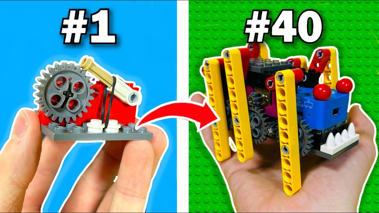 ⁣40 Satisfying MECHANISMS in LEGO…