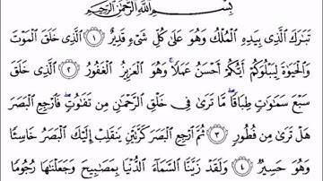 سورة الملك بصوت عامر الكاظمي تبارك الذي بيده الملك وهو على كل شيء قدير