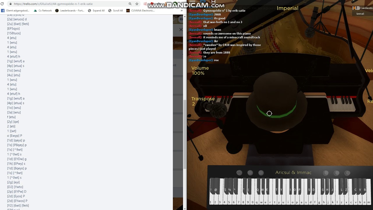 Gymnopedie Roblox Piano How To Get Free Robux Pin Code - youtube videos roblox piano keyboard
