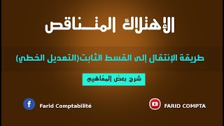 طريقة الإنتقال إلى القسط الثابت في الاهتلاك المتناقص ..(تعديل المخطط)