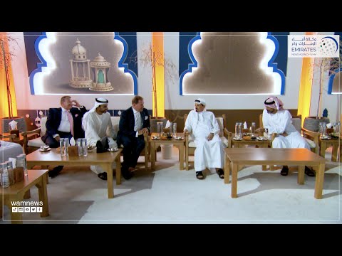حاكم عجمان يستقبل المهنئين بالشهر الفضيل