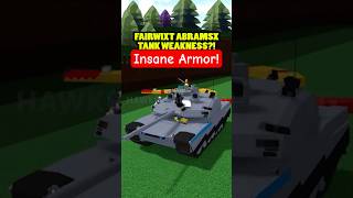 Roblox Build A Boat For Treasure Abramsx Tank Armor Weakness?