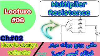 What is multiplier Resistance|How to design multi range voltmeter|How to calculate multiplier