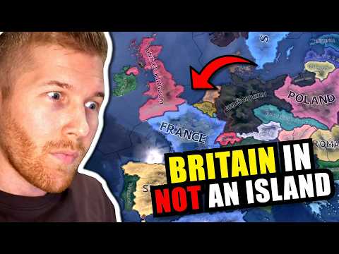 What If Britain Wasn’t An Island… Would It Survive Ww2?! (hoi4)