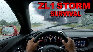Epic Zl1 pov in the stormy weather ⛈️ #carenthusiasts #automobile #americancar #cartok