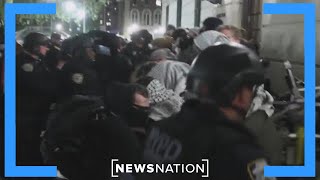 Who was arrested in the Columbia University, CCNY raids? | Morning in America