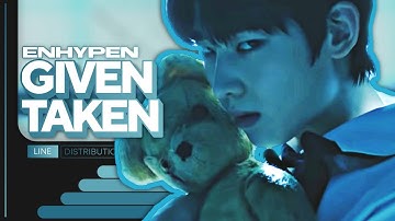 [📌Read The Pinned Comment/Description] ENHYPEN - Given-Taken | Line Distribution (Color Coded)