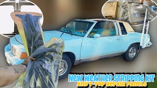 My Cutlass Is Getting a Full New Weather Stripping Kit and New T Top Repair Panels 1977 Oldsmobile Cutlass T Top Weatherstrip Kit