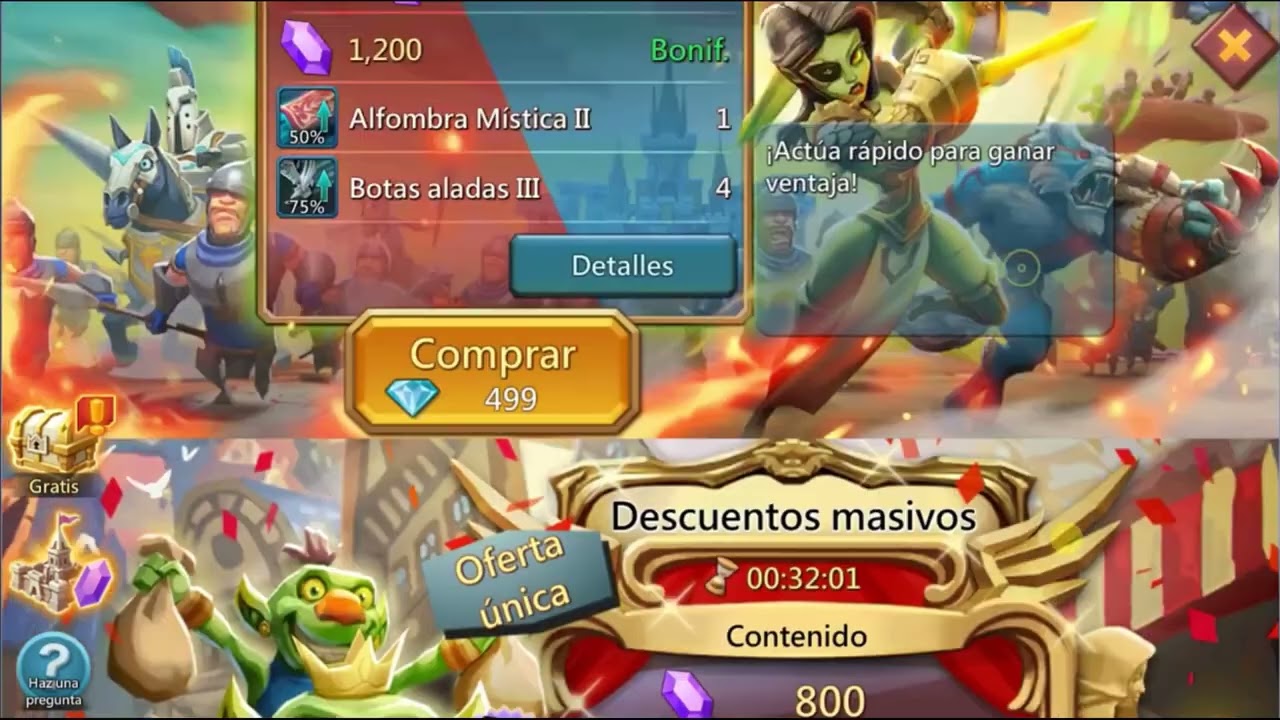 Lords Mobile - 3.633 Diamantes