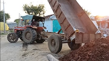 JCB 3DX machine | unloading mud at Tractor | SSS AGRI TECH