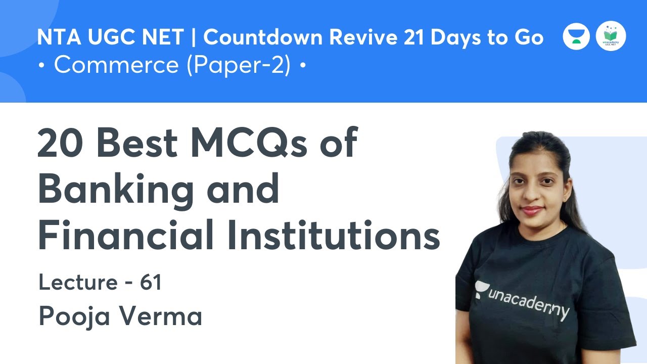 20 Best MCQ of Banking and Financial Institutions Commerce NTA UGC
