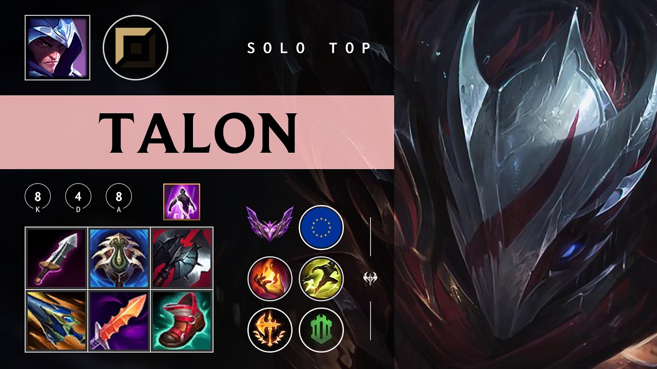Talon Top vs Renekton - EUW Master Patch 26.03