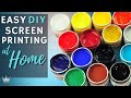 Cheapest DIY Screen Printing to make T Shirts at home and how I did it, KING PRINT