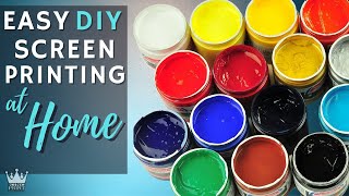 Cheapest DIY Screen Printing to make T Shirts at home and how I did it, KING PRINT