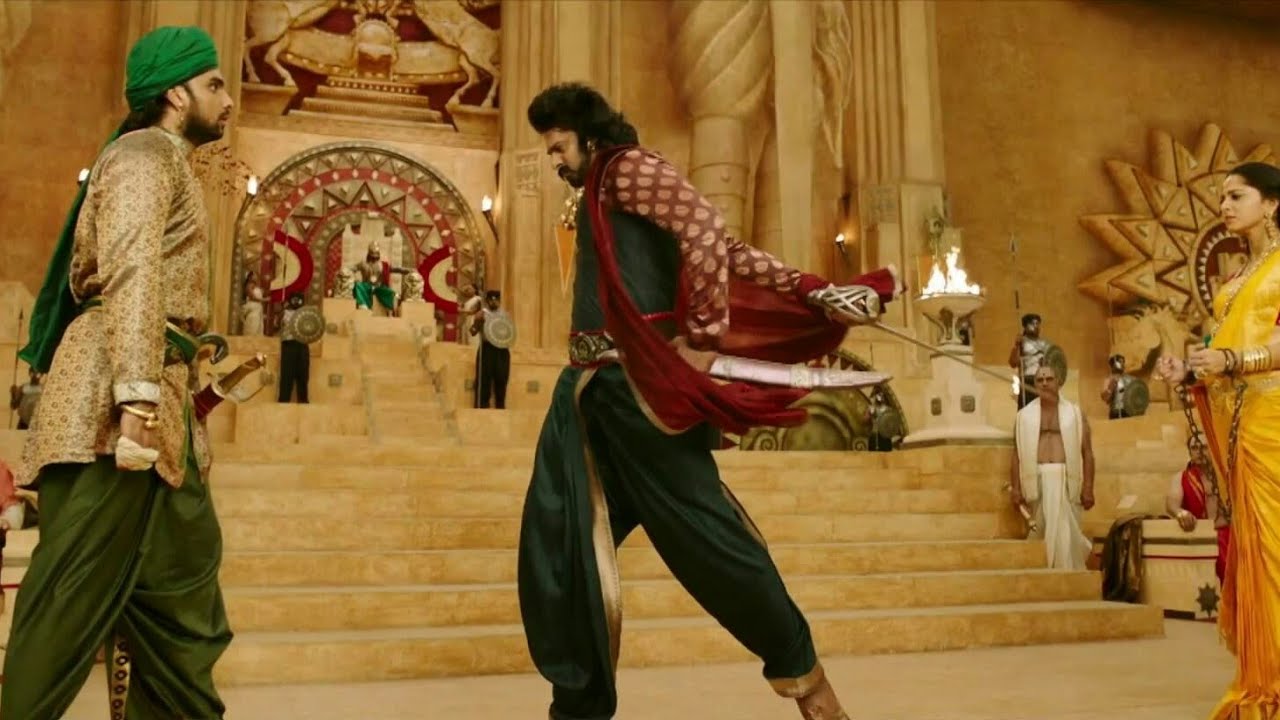Roaring Scene Of Baahubali 2 Baahubali Cuts Head Of Sethupathi In Telugu Full HD 1080P Blu ray