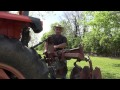 Tilling and Drawing Rows in the garden - April 2014