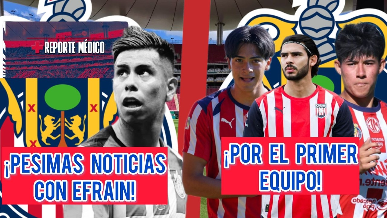 Efraín Álvarez causa baja y Chivas sorprende en pretemporada