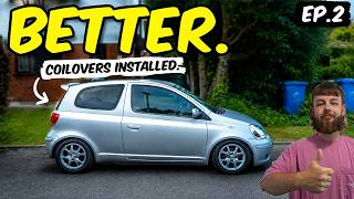 Lowering My £900 Yaris With Budget Coilovers