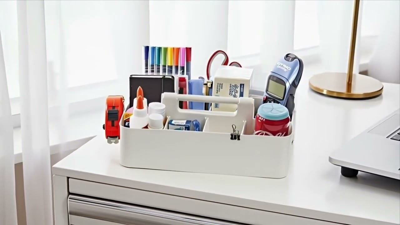 “Enjoy Organizer: The Ultimate Portable Caddy | Declutter Your Space with Style – Made in USA”