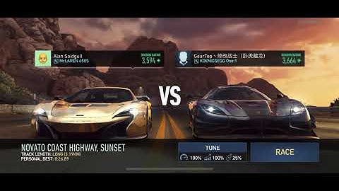 NFS No limits UGR MCLAREN 650 Tune