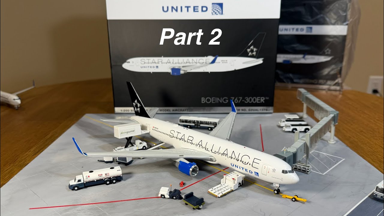 Gemini Jets 200 United 767-300 (Star Alliance) Unboxing - YouTube