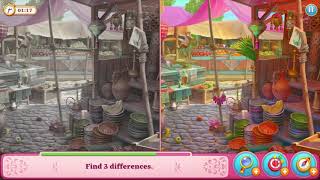 Manor Matters hidden objects #59 Market-  hard level - find 13 differences - failed in 2