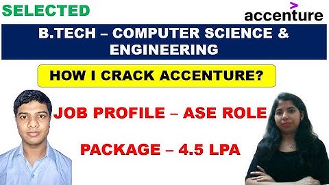 Accenture ASE Interview Experience - 4.5 LPA | Accenture Interview Questions and Answer