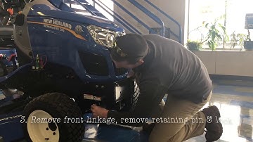 How to Detach/Attach the Mower Deck on a Workmaster 25s
