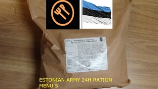 Estonian army 24h ration menu 5 (BB 2018)
