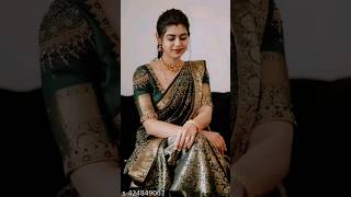 Den Accented Green Saree For Timeless Beads