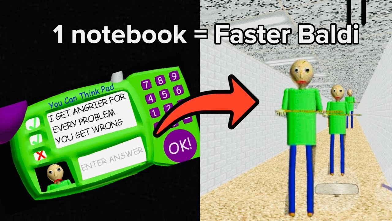 Baldi Math Problem Baldi’s Basics endless mode, but I only get the 3rd question wrong for ...