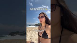 what even is Olivia doing at the beach?😭 #celebrity