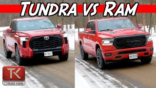 Toyota Tundra vs Ram 1500 - V8 or Twin-Turbo V6? We Compare Power & MPG On a Long Drive