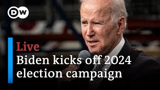 Live: US President Joe Biden kicks off 2024 election campaign with speech on democracy | DW News