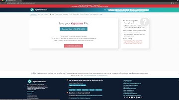 Create a Ethereum wallet with myetherwallet.com