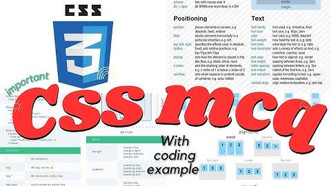 CSS MCQ