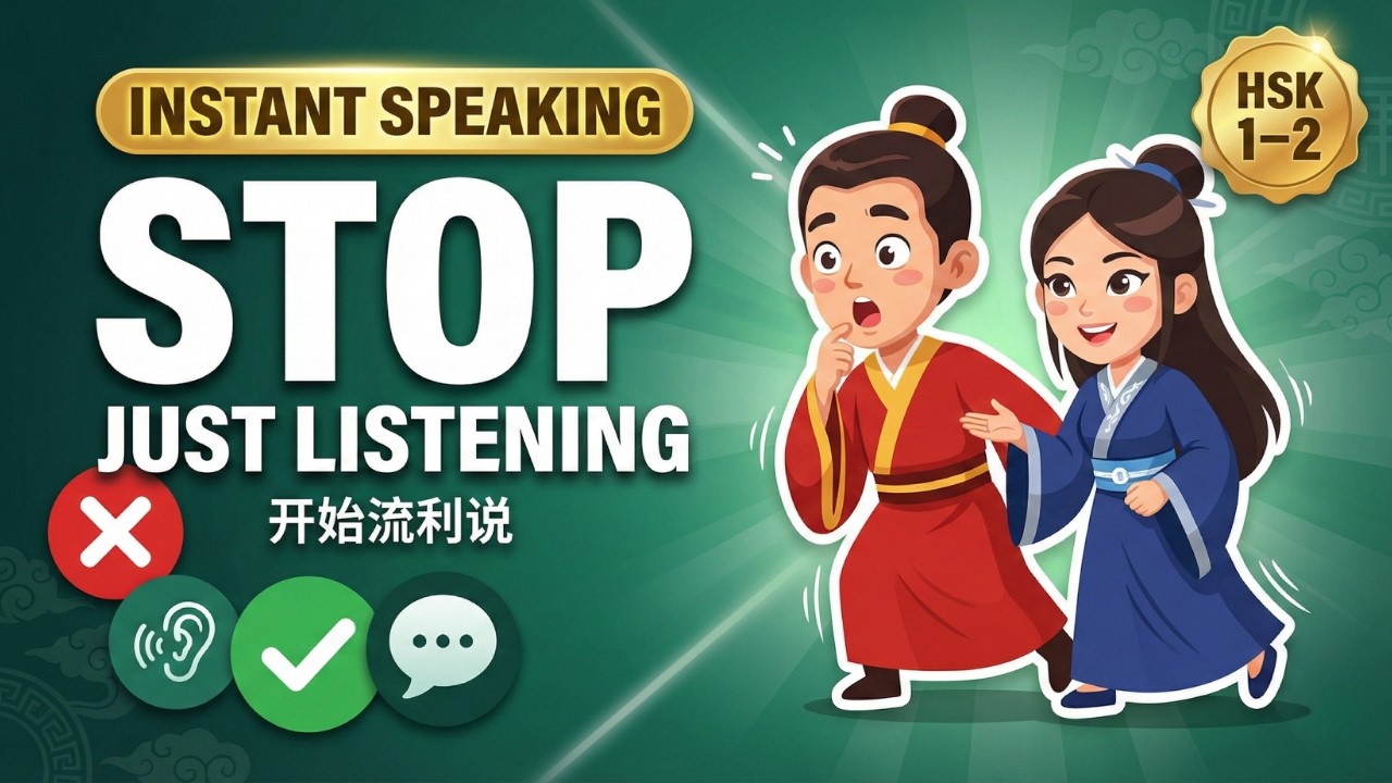 [HSK 1–2] Stop Just Listening — Start Your 15-Minute Fluency Habit (流利)