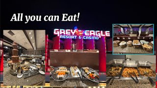 Vlog #10 GREY EAGLE RESORT AND CASINO BUFFET (AYCE) PAN ASIAN NIGHT - CALGARY ALBERTA