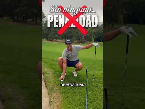 Bola apoyada en un rastrillo, ¿qué hago? 👀⛳️ #golf