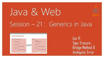 Generics in Java | #11 | Type Erasure in Java Generics | Bridge Method |  Ambiguity Error  | In Java