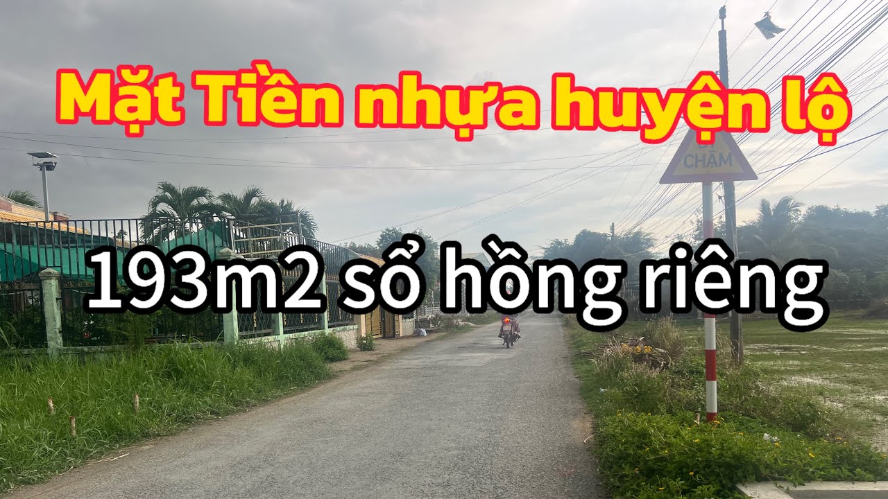 MS104. ♥️ĐÃ BÁN♥️Bán 193m2 đường nhựa huyện lộ | Gò Công Đồng | tiền giang
