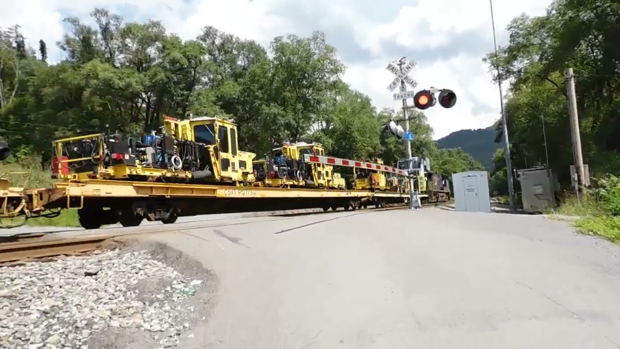 csx work train near Hinton west virginia YouTube