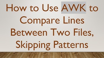 How to Use AWK to Compare Lines Between Two Files, Skipping Patterns