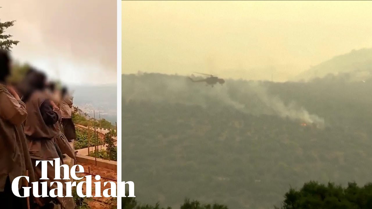 Greek police rush to evacuate convent and homes as wildfire engulfs town