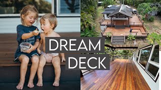 Dream Hawaii Home Deck update + gardening with our vegan fam