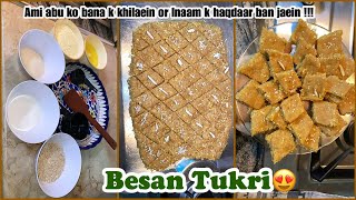 “ Besan Ki Tukri “ - Mazeedar Besan Barfi - Recipe By Merium Pervaiz !!!