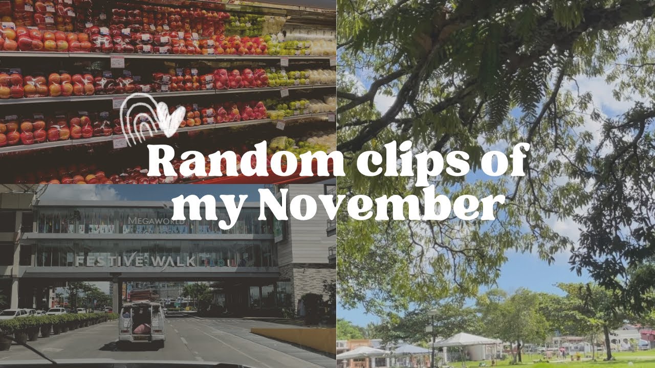 weekly vlog - random clips of my November • - YouTube