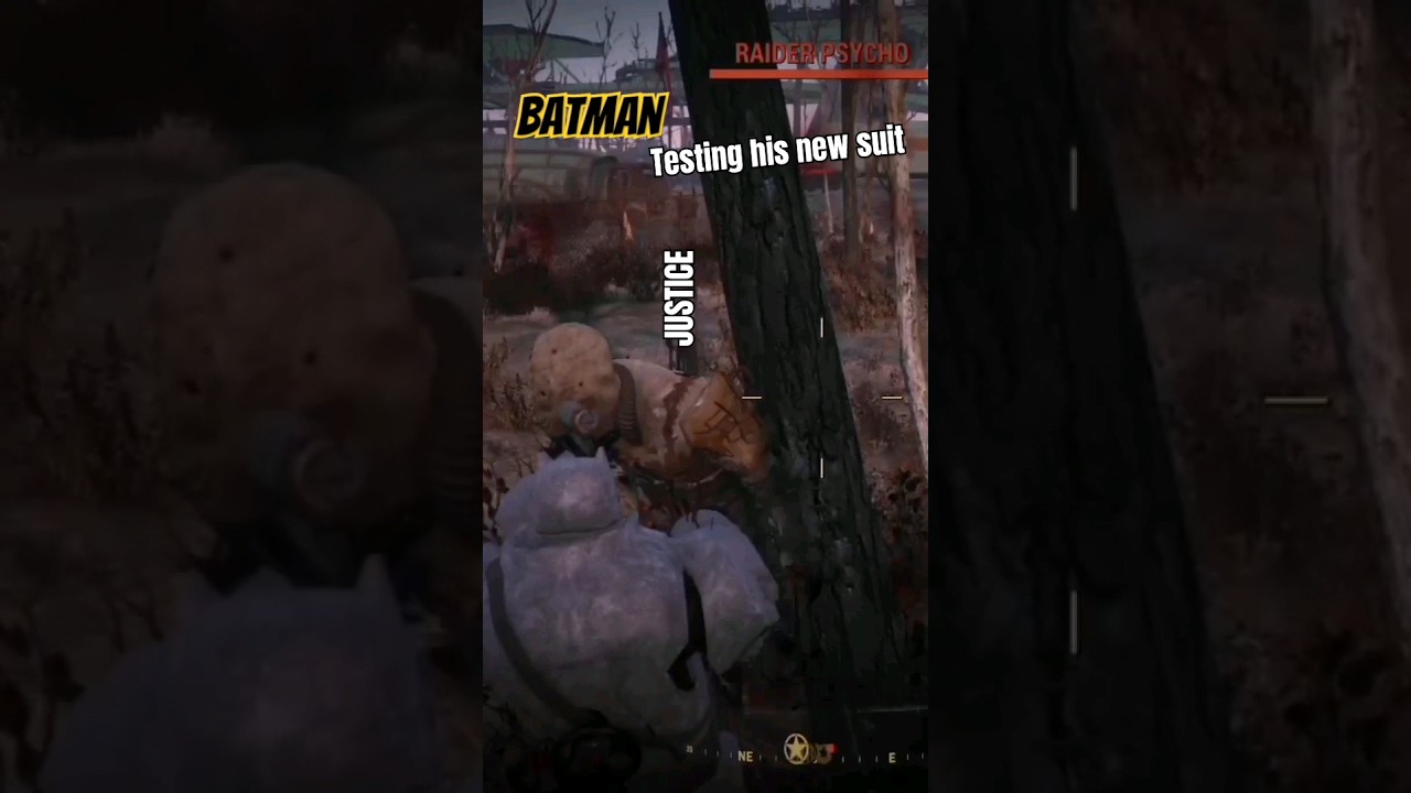 Batman testing out his new suit, seems to be working fine. 🦇🤜💥 