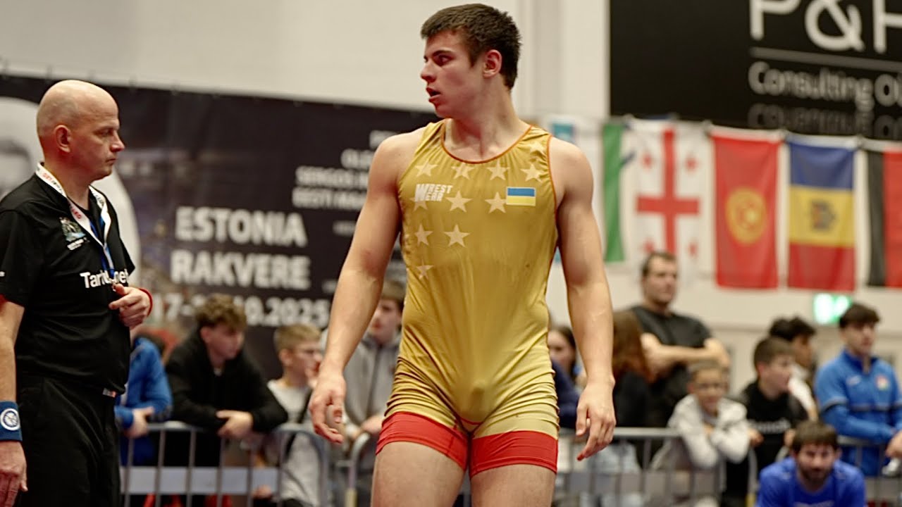 U15 Hlib Feduniv (UKR) vs Isfahan Hasanov (AZE) 85kg final! Greco-roman boys youth wrestling.