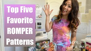 Come See My Top Favorite EASY to SEW Rompers - Ellie and Mac